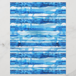 Blue watercolor stripes SCV 1
