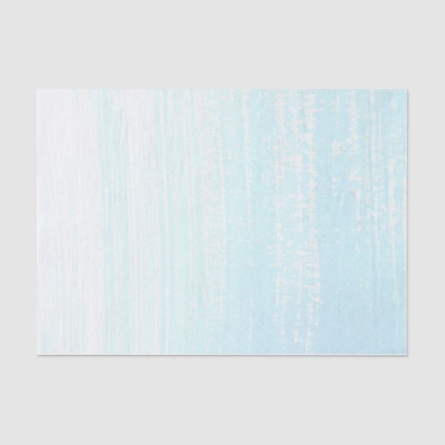 Blue Watercolor Strokes Tissue Paper (Front)