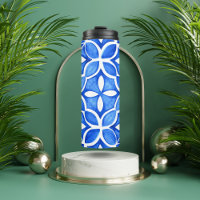 Blue Watercolor Tuscan Italian Tile 