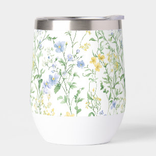 Blue Watercolor Wildflower