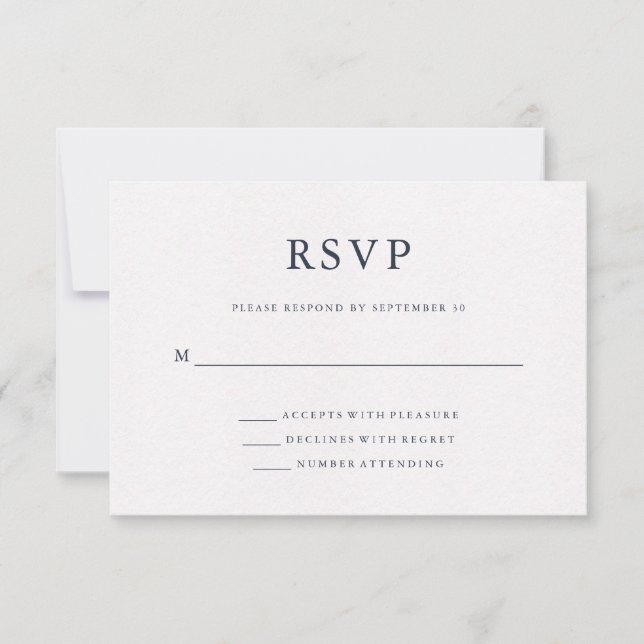 Blue Watercolor | World Map Wedding RSVP (Front)