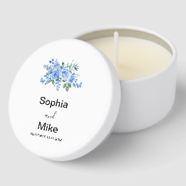 Blue Watercolour Floral and Butterflies Wedding