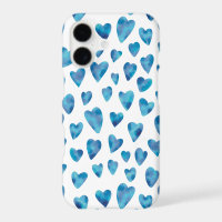 Blue Watercolour Heart