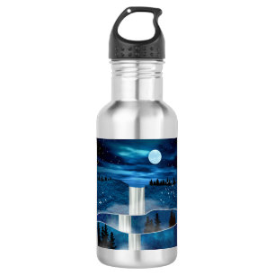 Blue Waterfall 532 Ml Water Bottle