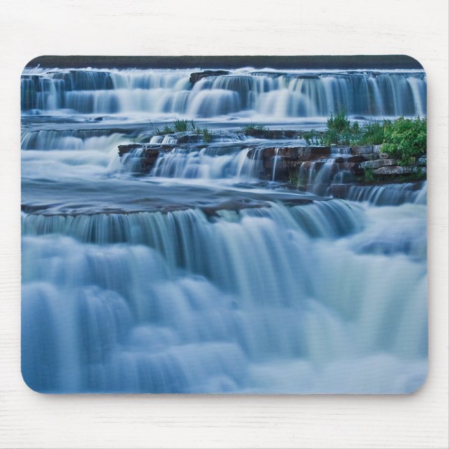 Blue Waterfall Mouse Pad (Front)