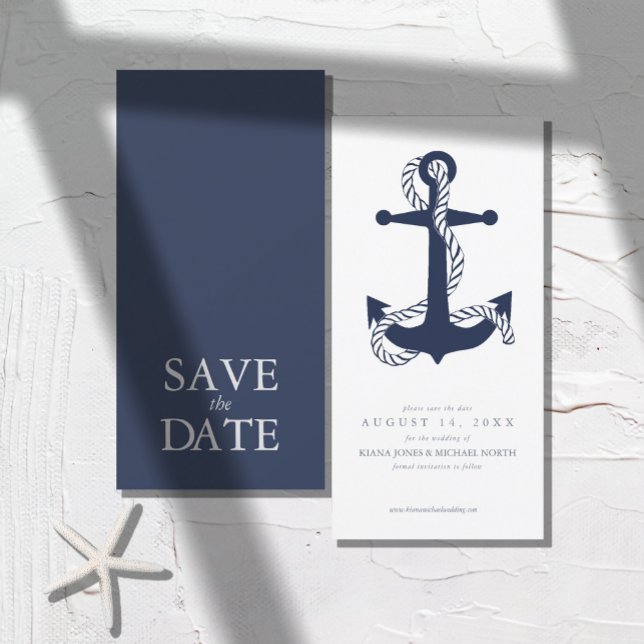 Blue Wave Anchor Wedding ID836 Save The Date (Creator Uploaded)