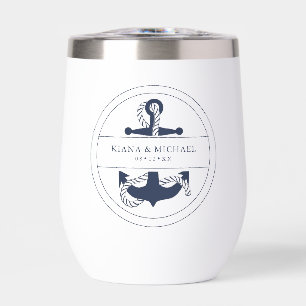 Blue Wave Anchor Wedding V2 Navy ID836