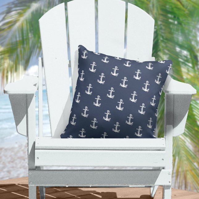 Blue Wave Anchor Wht/Navy ID836 Cushion (Creator Uploaded)