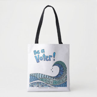 Blue Wave - Be a Voter Tote Bag