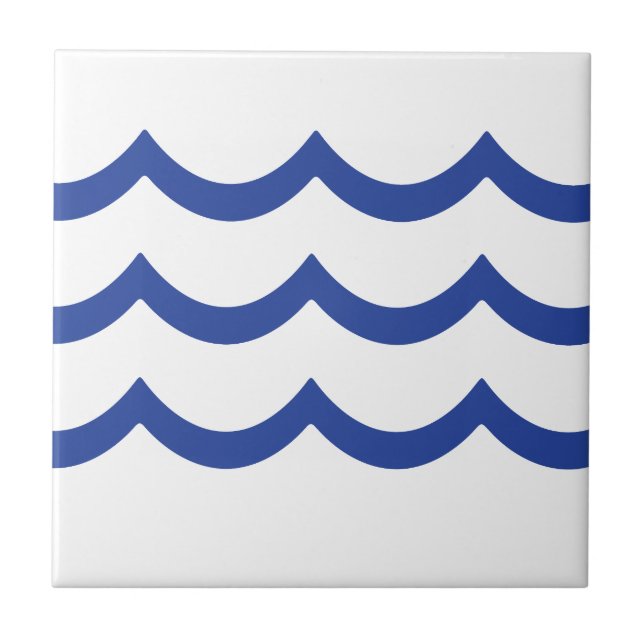 BLUE WAVE CERAMIC TILE (Front)