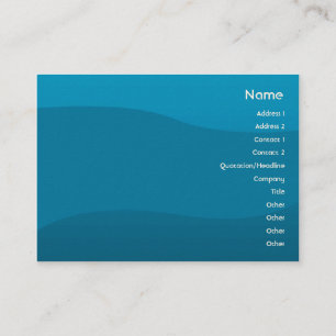 Blue Wave - Chubby Business Card