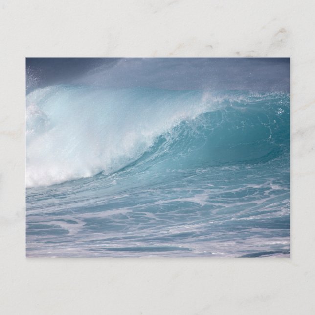 Blue wave crashing, Maui, Hawaii, USA 2 Postcard (Front)
