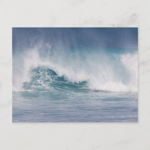 Blue wave crashing, Maui, Hawaii, USA 3 Postcard