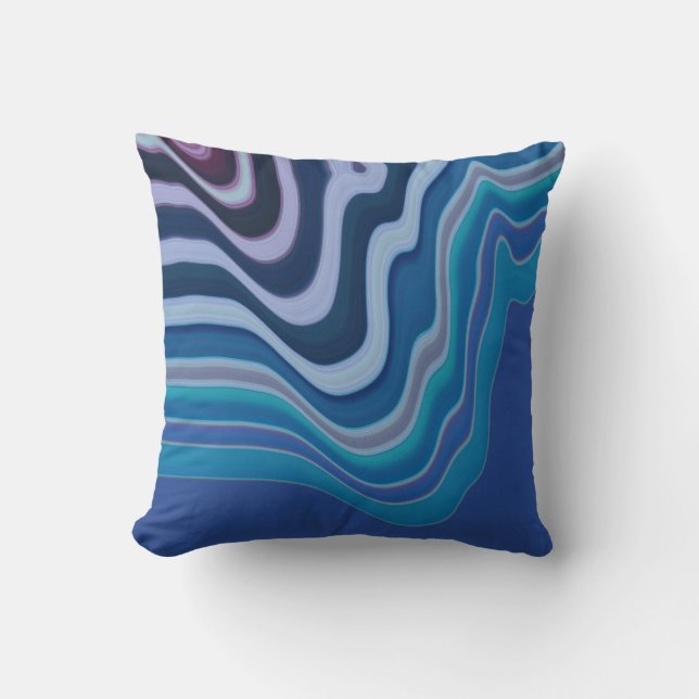 Blue Wave Cushion (Front)