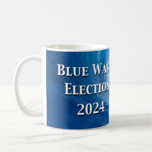 Blue Wave Election 2024 Poster Coffee Mug