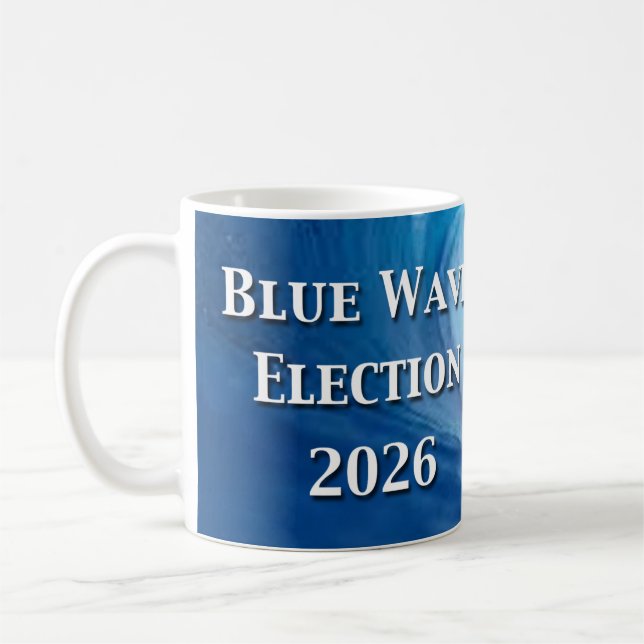 Blue Wave Election 2026 Coffee Mug (Left)