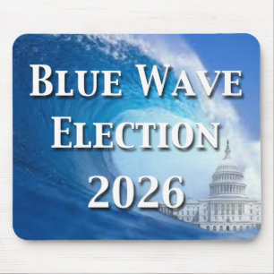 Blue Wave Election 2026 Mouse Pad