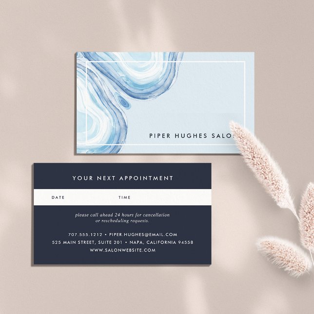 Blue Wave Geode | Appointment Card (Creator Uploaded)