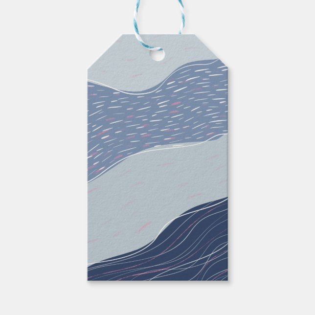 Blue Wave Gift Tags (Front)