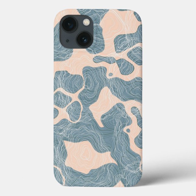 Blue wave ipone 13 Case-Mate iPhone case (Back)