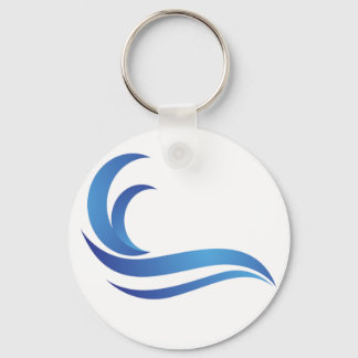 Blue Wave Key Ring
