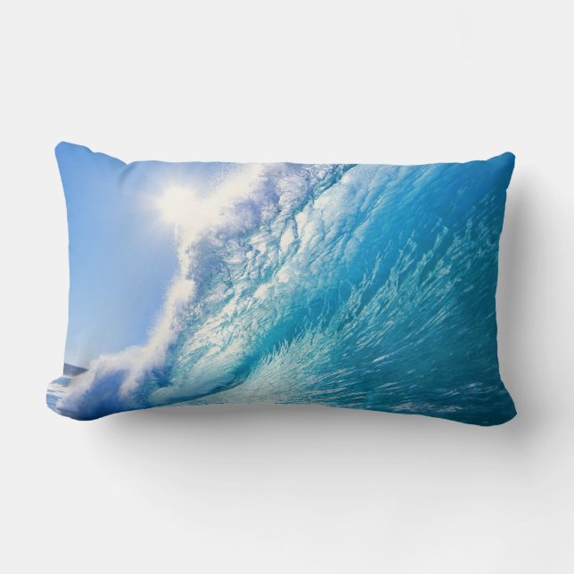 Blue wave lumbar cushion (Front)