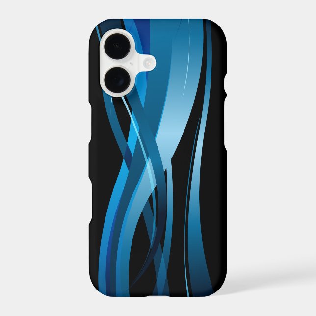 Blue Wave Modern Abstract Pattern (Back)