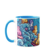 Blue Wave of Cat Ladies for Kamala Harris Mug