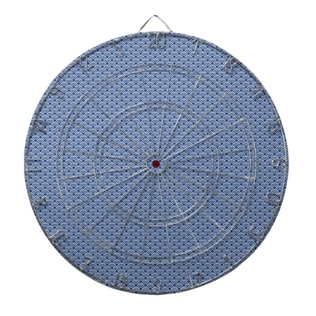 Blue wave pattern dartboard (Front)