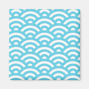 Blue Wave Pattern Magnet