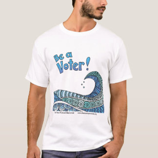 Blue Wave+Pie Chart T-Shirt