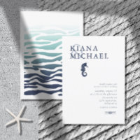 Blue Wave Seahorse Wedding ID836