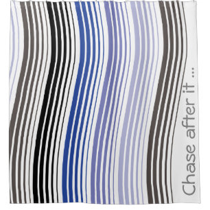 Blue Wave Shower Curtain
