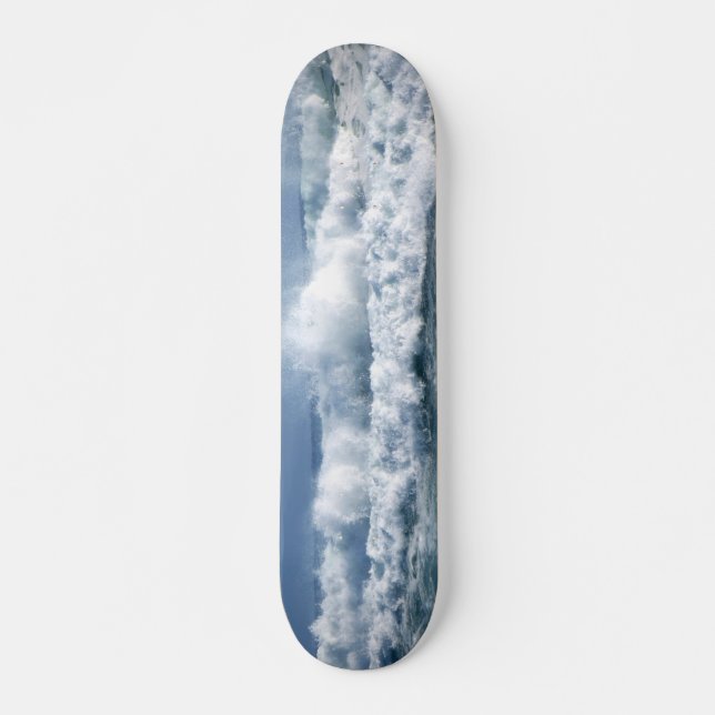 Blue wave skateboard (Front)