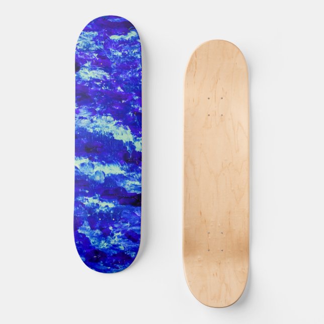 Blue Wave Skateboard (Front)