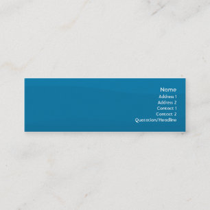 Blue Wave - Skinny Mini Business Card