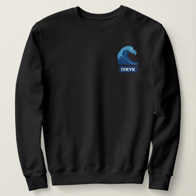 Blue Wave Sweatshirt (Design Front)