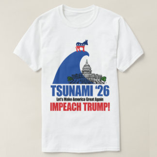 Blue Wave Tsunami Democrats Midterm Impeach Trump T-Shirt