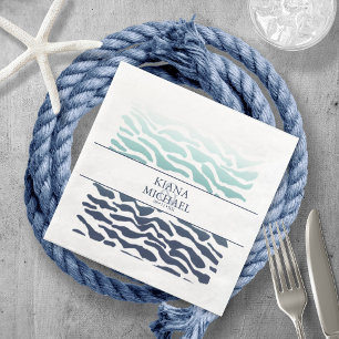Blue Wave Wedding ID836 Napkin