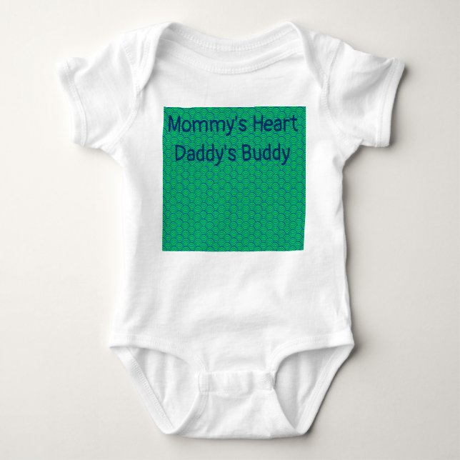 Blue Waves  Baby Bodysuit (Front)