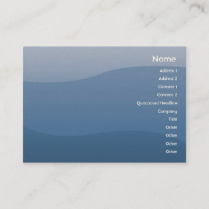 Blue Waves - Chubby Business Card