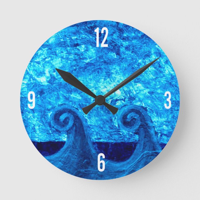 Blue Waves Clock (Front)