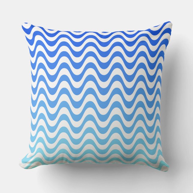 Blue Waves Cushion (Front)
