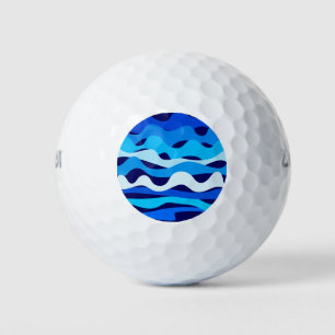 Blue waves golf balls