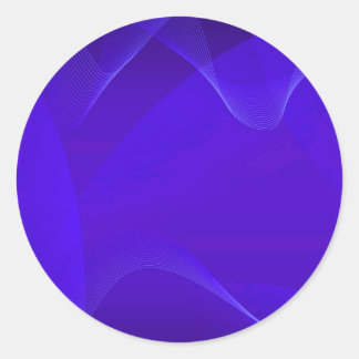 Blue Waves I Classic Round Sticker