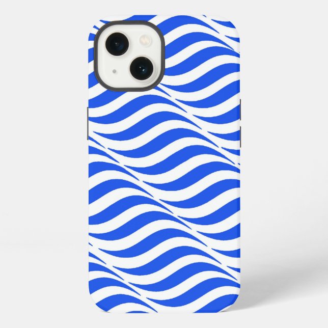 Blue Waves iPhone Case (Back)