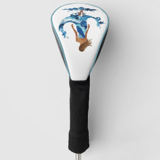 Blue Waves Ocean Girl Golf Head Cover