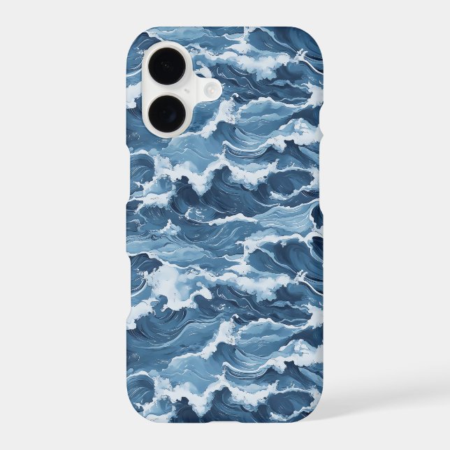 Blue Waves Pattern (Back)
