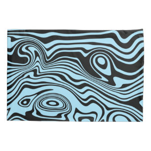 Blue Waves Pillow Case - Choose Colours