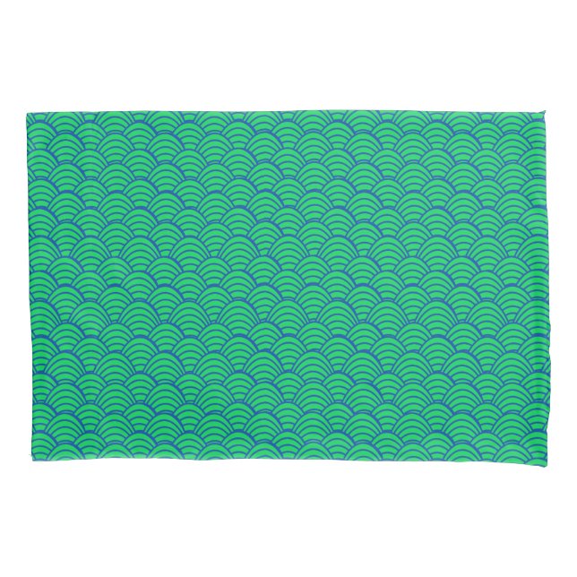 Blue Waves  Pillowcase (Front)